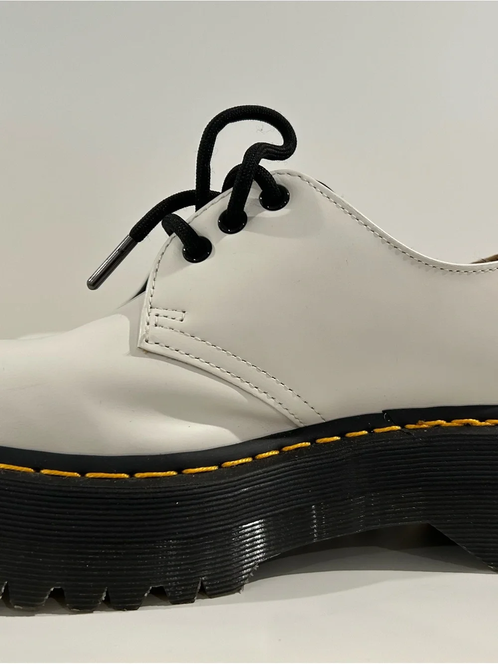 Dr. Martens 1461 Quad White Platform Oxford Shoes Women’s 8 EU 39